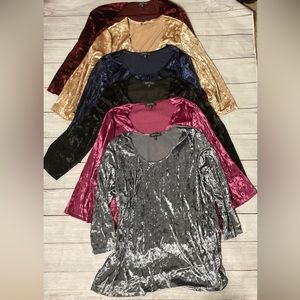 6 NWOT Slinky Brand tops! Large